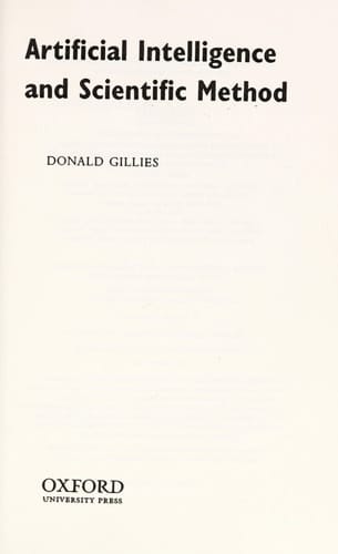 Artificial Intelligence and Scientific Method