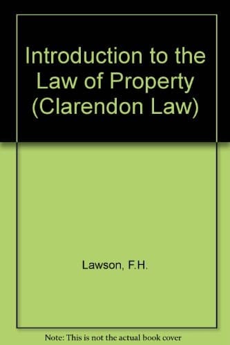 Introduction To The Law of Property