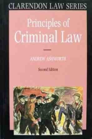 Principles of Criminal Law (Clarendon Law Series)