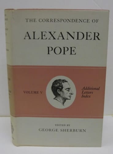 The Correspondence of Alexander Pope: Volume V: Index