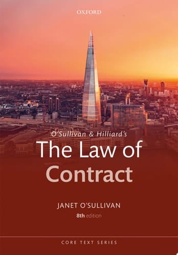 O'Sullivan and Hilliard's the Law of Contract