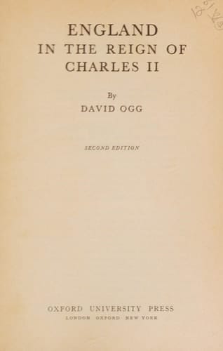 England in the Reign of Charles II: 2 Volumes in 1