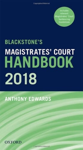 BLACKST MAGISTRATES' COURT HANDB 2018