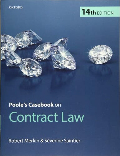 Poole's Casebook on Contract Law