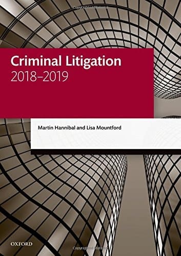 Criminal Litigation 2018-2019 (Legal Practice Course Manuals)
