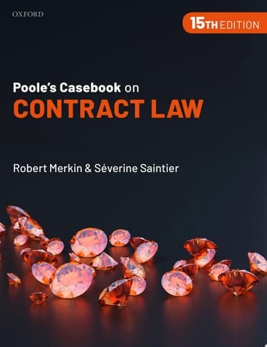 Poole's Casebook on Contract Law