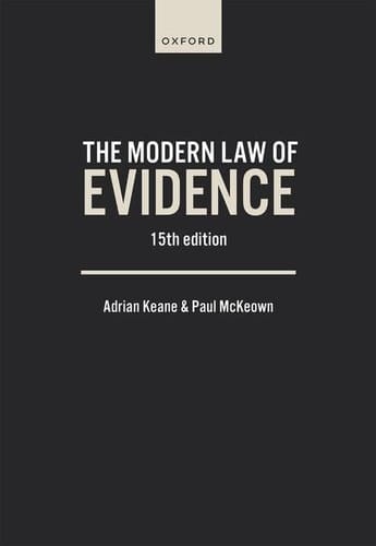 MODERN LAW OF EVIDENCE 15E P
