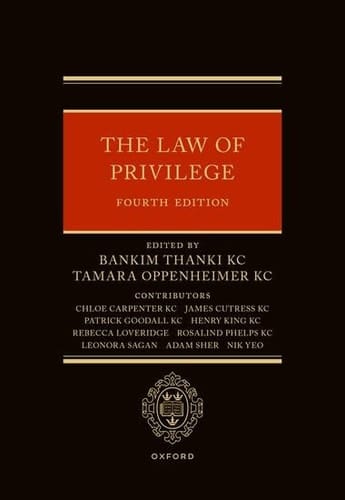 The Law of Privilege