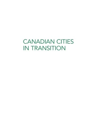 Canadian Cities in Transition