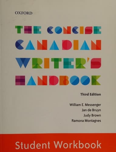 The Concise Canadian Writer's Handbook: Student Workbook