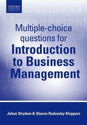 Multiple Choice Questions for Introduction to Business Management