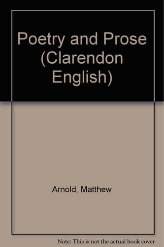 Poetry and Prose (Clarendon English S.)