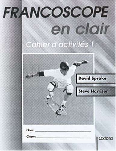 Francoscope En Clair: Workbook 1