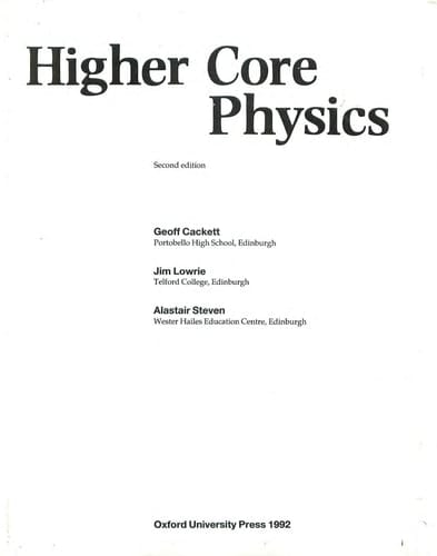Higher Core Physics