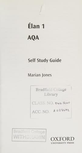 Elan: 1: AS AQA Self-study Guide with CD-ROM