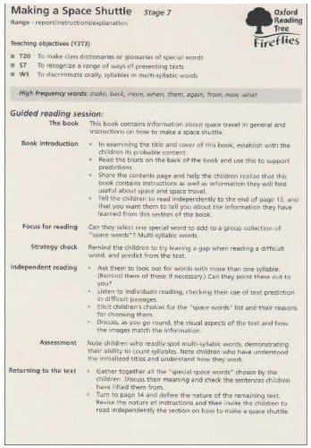 Oxford Reading Tree: Stage 7: Fireflies: Guided Reading Cards