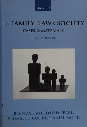 The Family, Law & Society: Cases & Materials