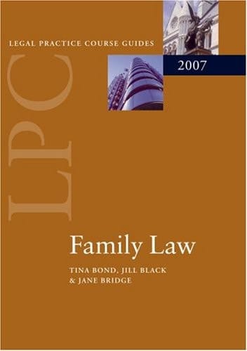 Family Law (Blackstone Legal Practice Course Guide)