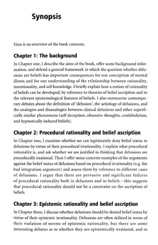 Delusions and Other Irrational Beliefs (International Perspectives in Philosophy & Psychiatry)