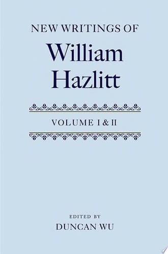 New Writings of William Hazlitt