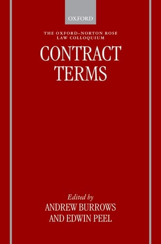 Contract Terms (Oxford-Norton Rose Law Colloquium)