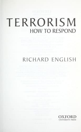 Terrorism: How to Respond