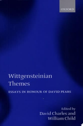 Wittgensteinian Themes: Essays in Honour of David Pears