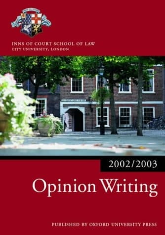 Opinion Writing (Blackstone Bar Manual)