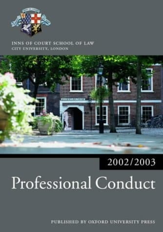 Professional Conduct (Blackstone Bar Manual)