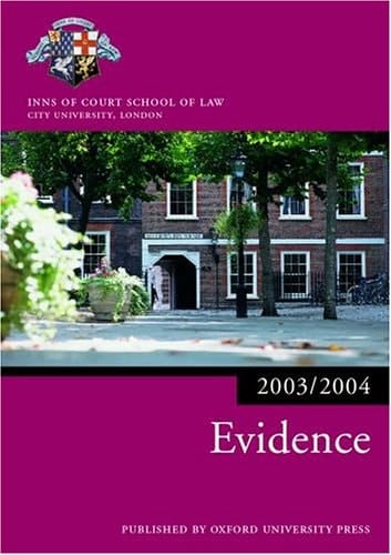 Evidence (Blackstone Bar Manual)
