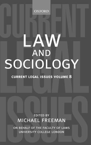 Law and Sociology: Current Legal Issues Vol. 8