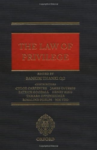 The Law of Privilege