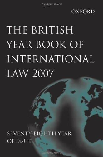 British Year Book of International Law 2007 volume 78