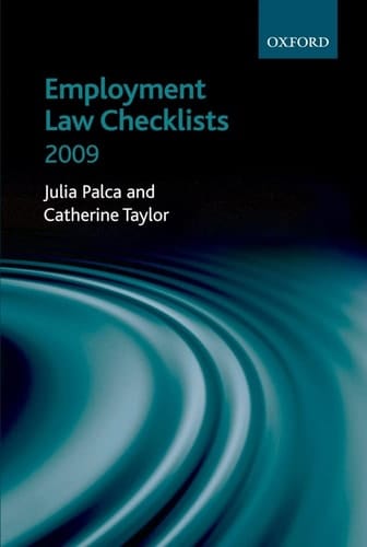 Employment Law Checklists 2008/09