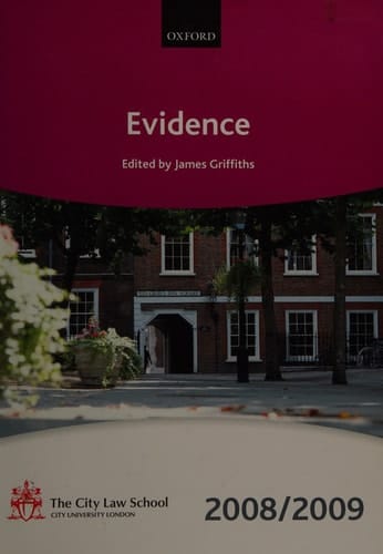 Evidence 2008-2009: 2008 Edition (Blackstone Bar Manual)