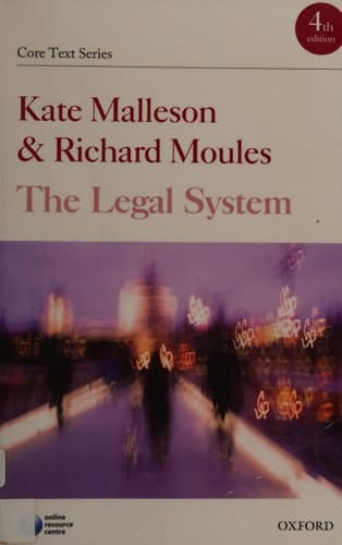 The Legal System (Core Text Series)