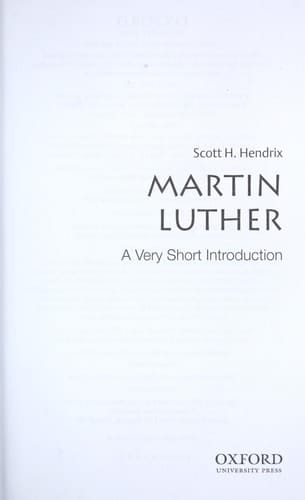Martin Luther: A Very Short Introduction (Very Short Introductions)