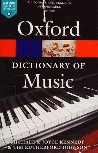 The Oxford Dictionary of Music (Oxford Quick Reference)