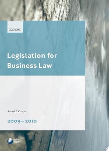 Legislation for Business Law 2009-2010 (Blackstone Legal Practice Course Guide)