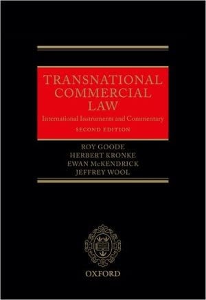 Transnational Commercial Law International Instruments and Commentary
