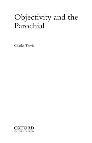 Objectivity and the Parochial