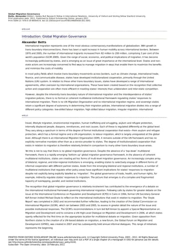 Global Migration Governance