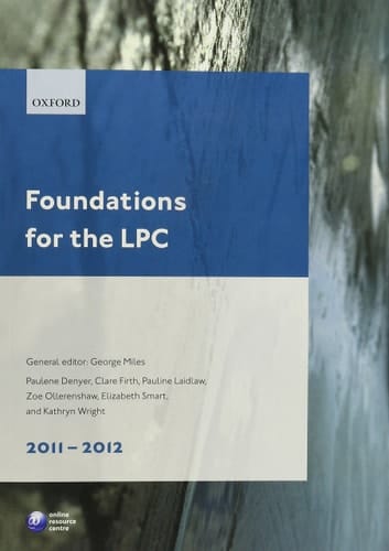 Foundations for the LPC 2011-2012