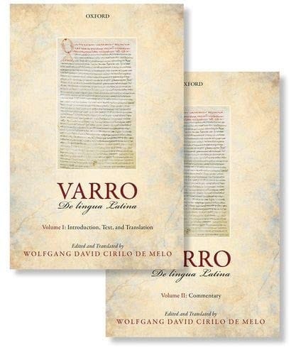 Varro: De lingua Latina: Introduction, Text, Translation, and Commentary