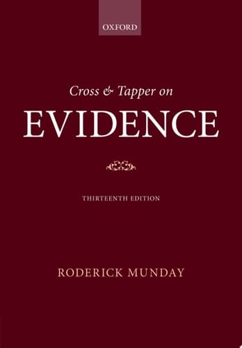 Cross & Tapper on Evidence