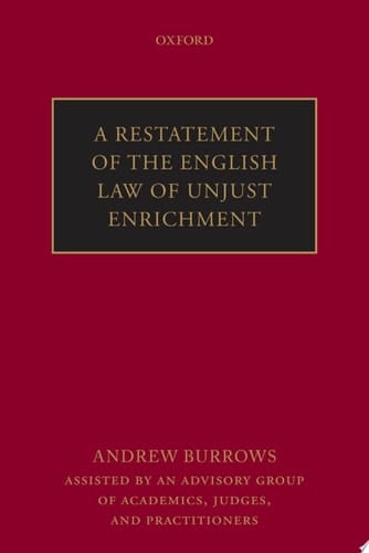 A Restatement of the English Law of Unjust Enrichment
