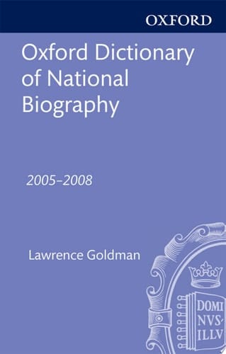 Oxford Dictionary of National Biography Supplement: 2005-2008 (ODNB Print Series)