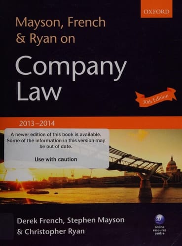 Mayson, French & Ryan on Company Law