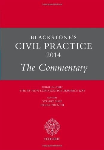 Blackstone's Civil Practice 2014: The Commentary