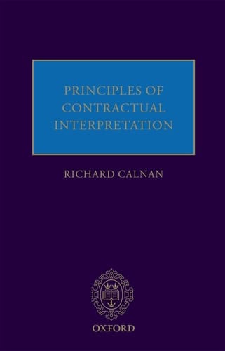 Principles of Contractual Interpretation